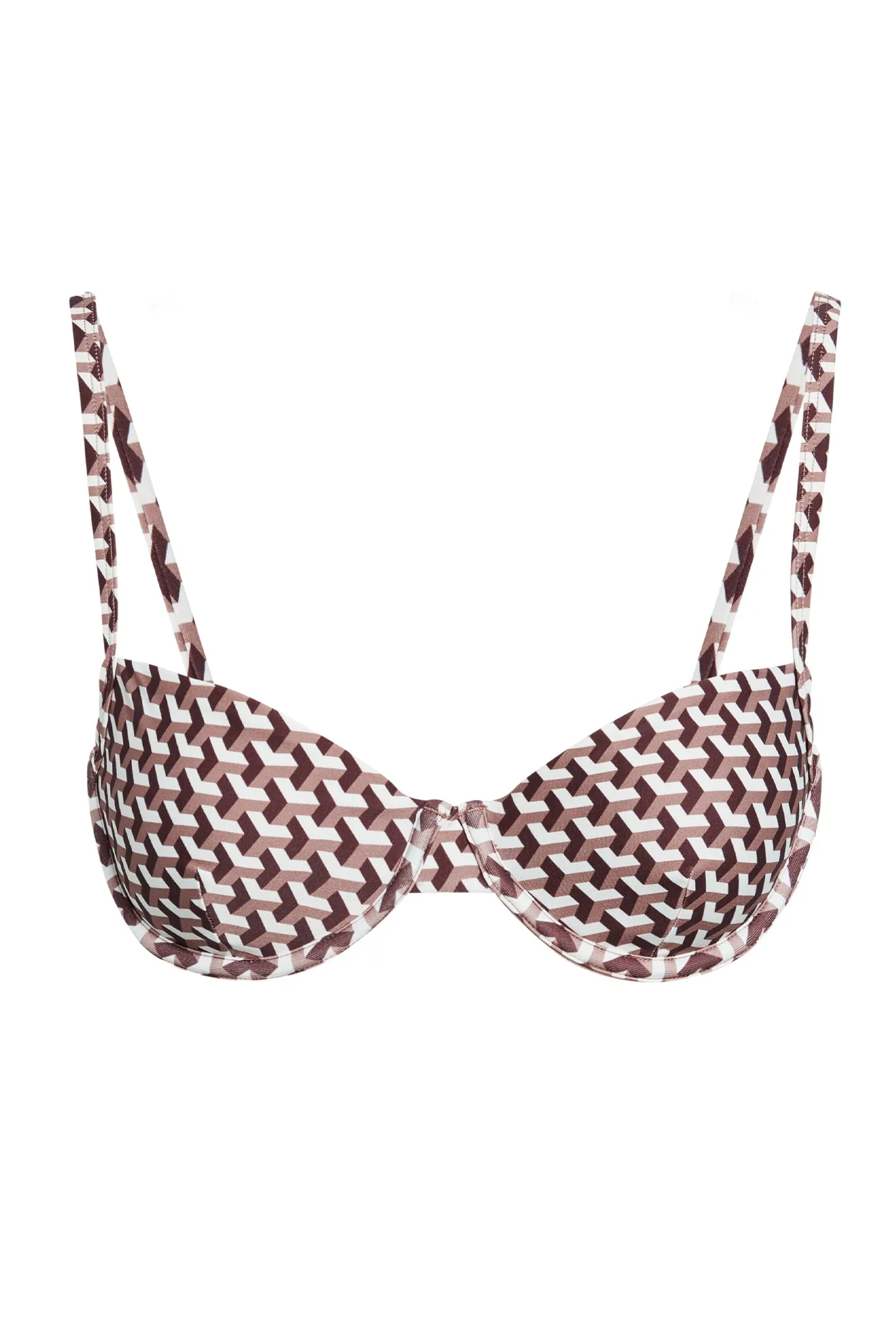 Capri Top - Husk Geo Monday Swimwear