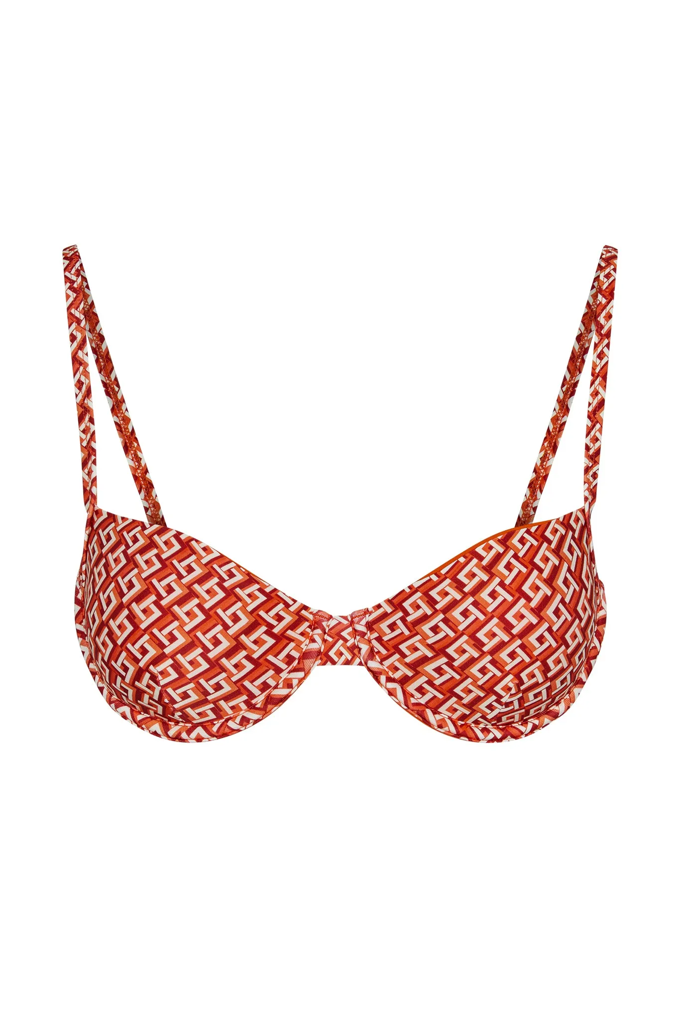 Capri Top - Lattice Geo Monday Swimwear