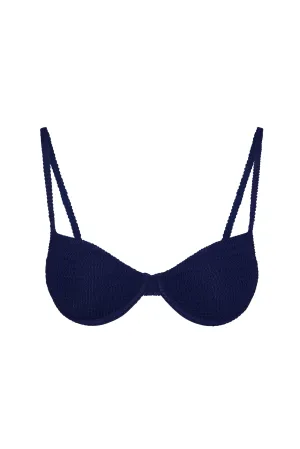 Capri Top - Midnight Crinkle Monday Swimwear
