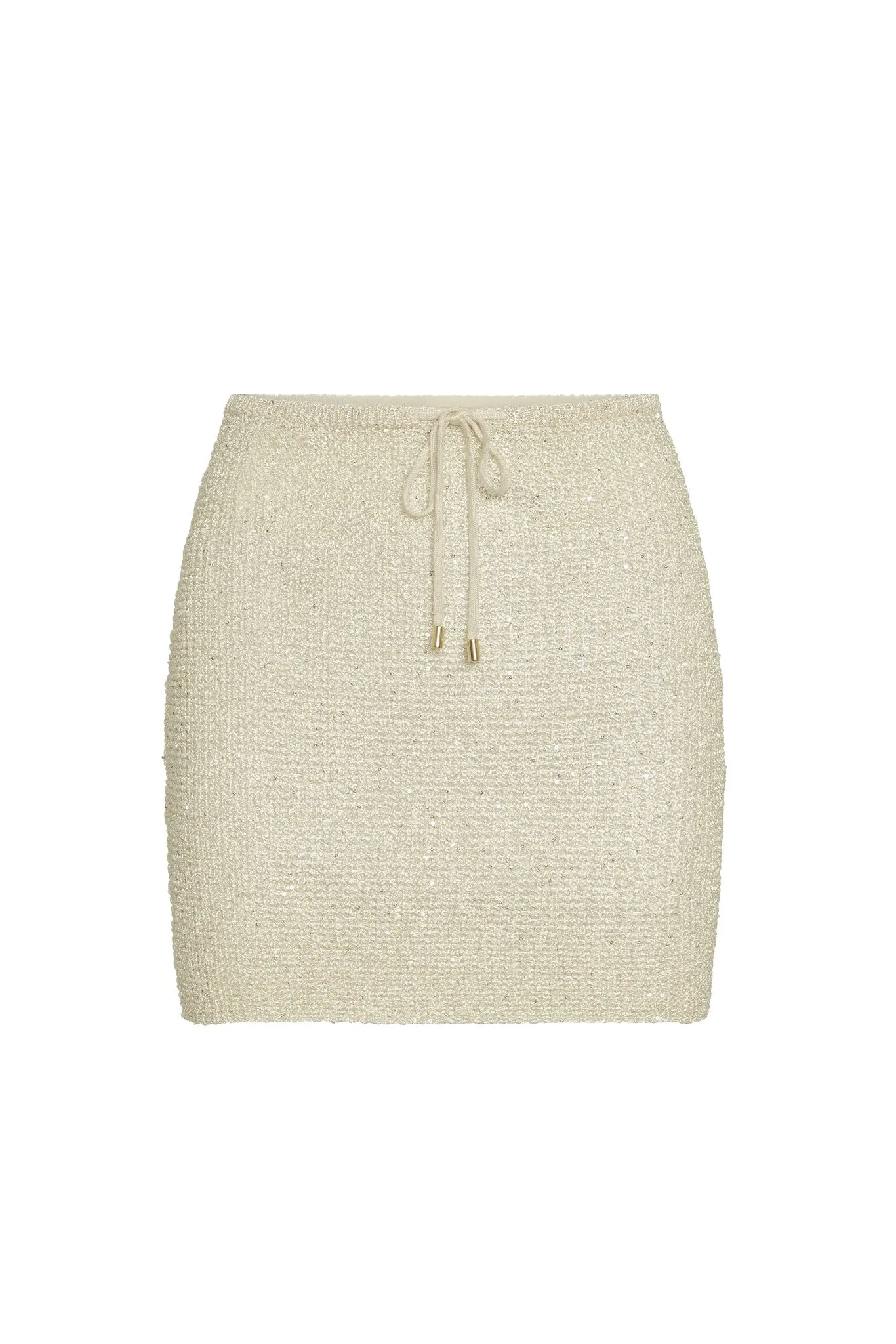 Cartagena Skirt - Ivory Sequin Monday Swimwear