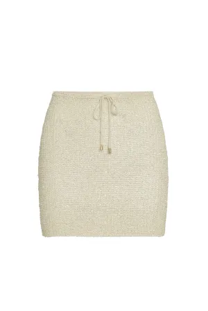 Cartagena Skirt - Ivory Sequin Monday Swimwear