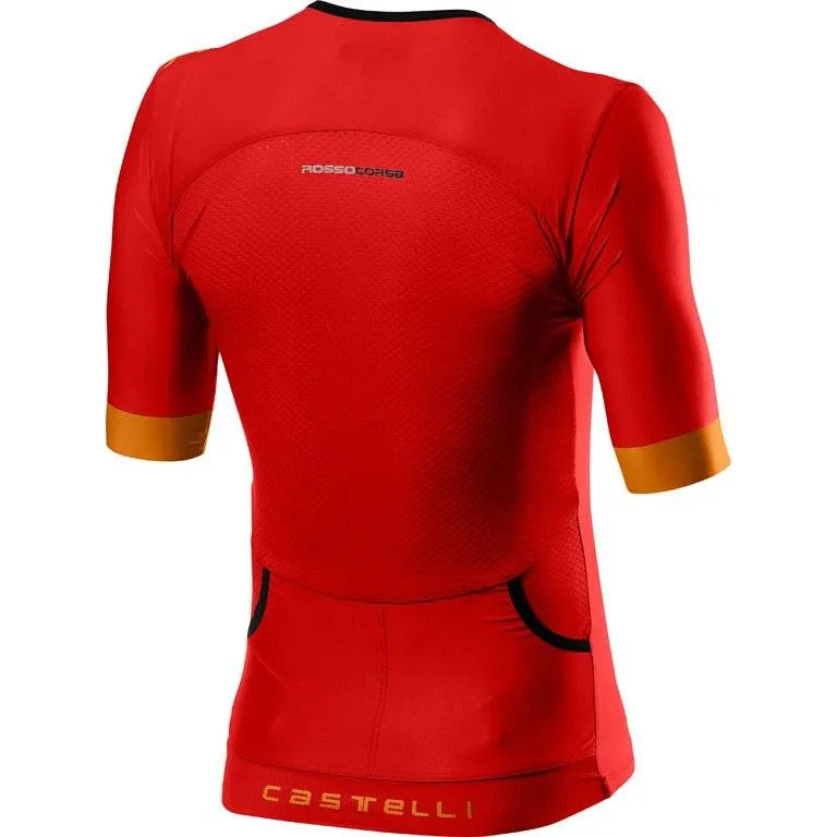 Castelli Free Speed 2 Men's Triathlon Top (Red/Fiery Red)