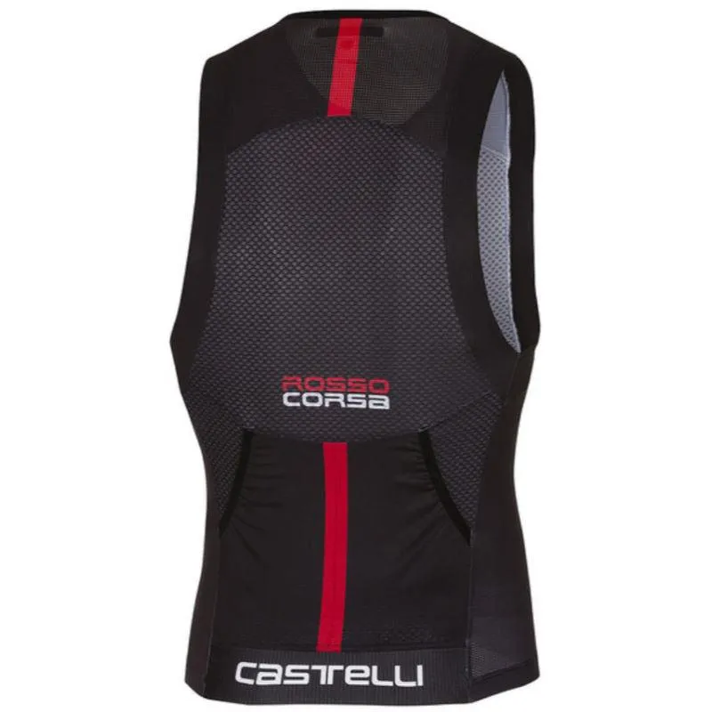 Castelli Free Tri Men's Triathlon Top (Black/Red)