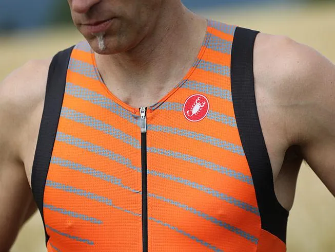 Castelli Free Tri Men's Triathlon Top (Orange)