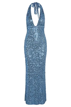 Catania Dress - Azure Sequin Monday Swimwear