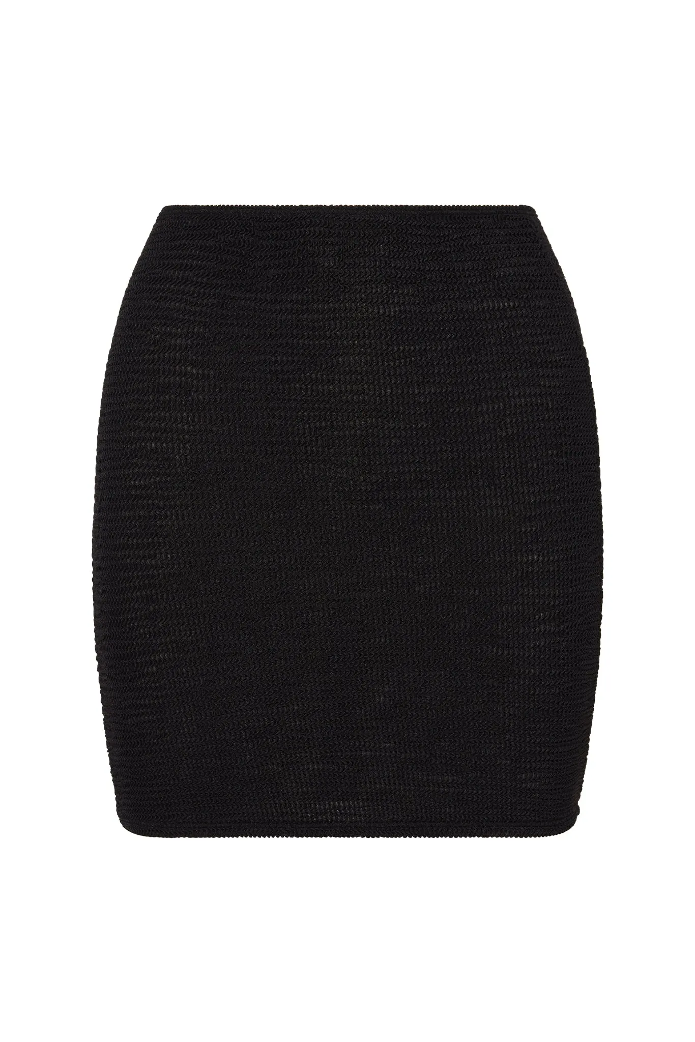 Cayman Skirt - Black Crinkle Monday Swimwear