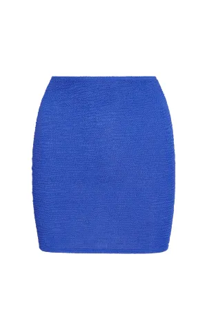 Cayman Skirt - Cobalt Crinkle Monday Swimwear