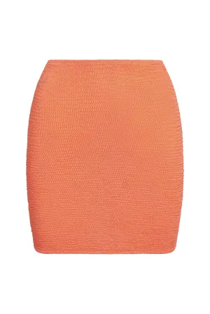 Cayman Skirt - Summer Peach Crinkle Monday Swimwear