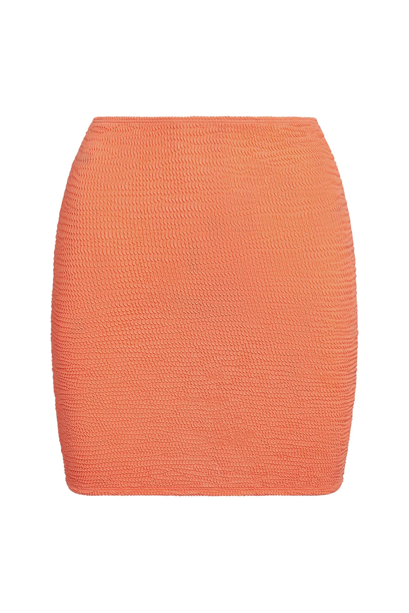 Cayman Skirt - Summer Peach Crinkle Monday Swimwear