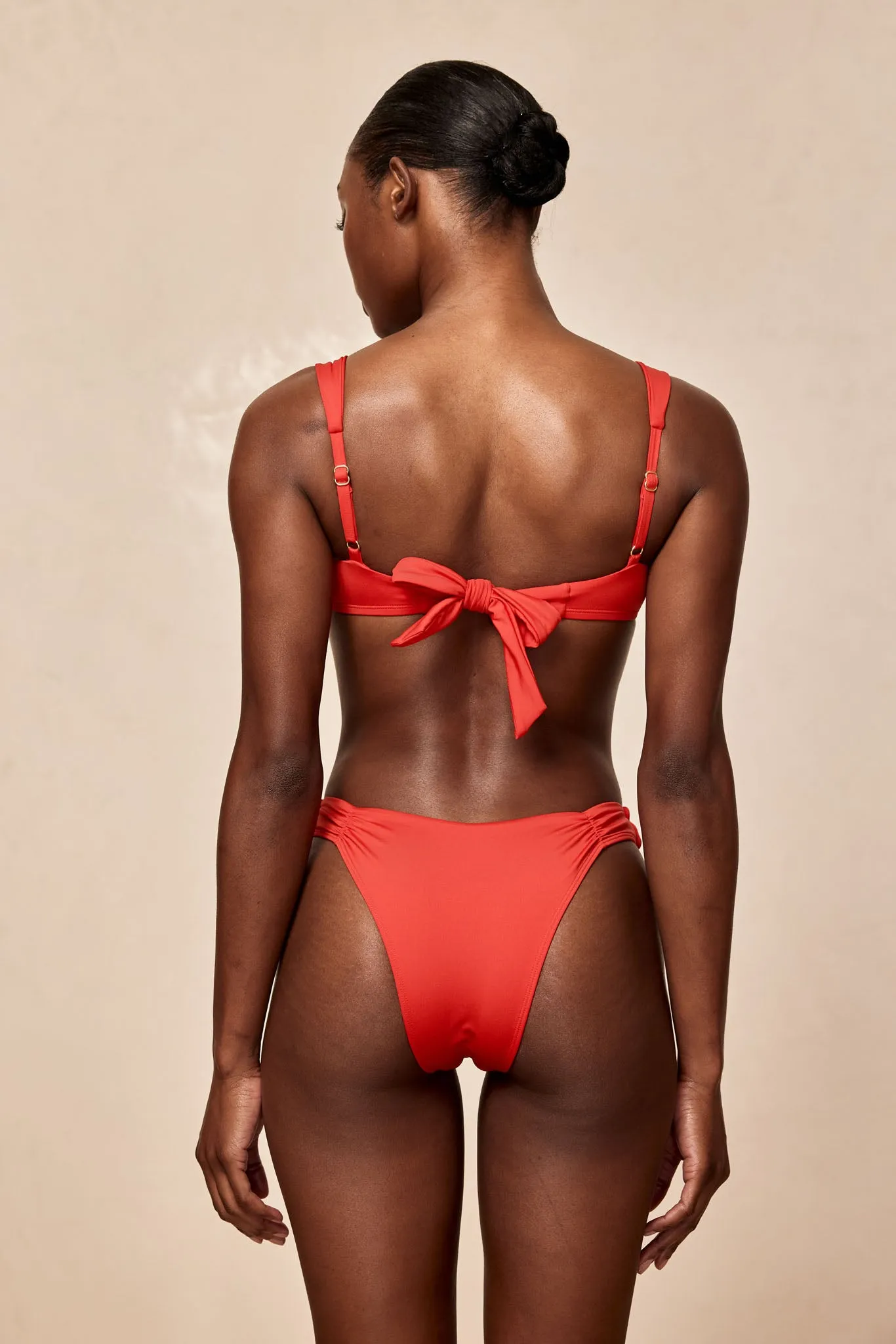 Clovelly High Leg Bottom - Chili Pepper Monday Swimwear
