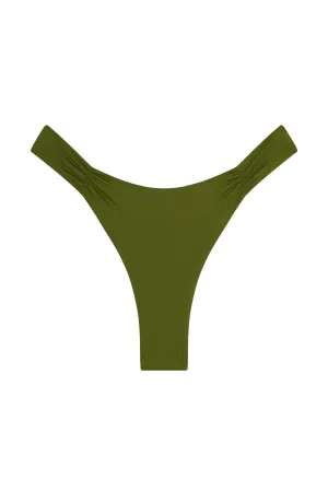 Clovelly High Leg Bottom - Olive Monday Swimwear