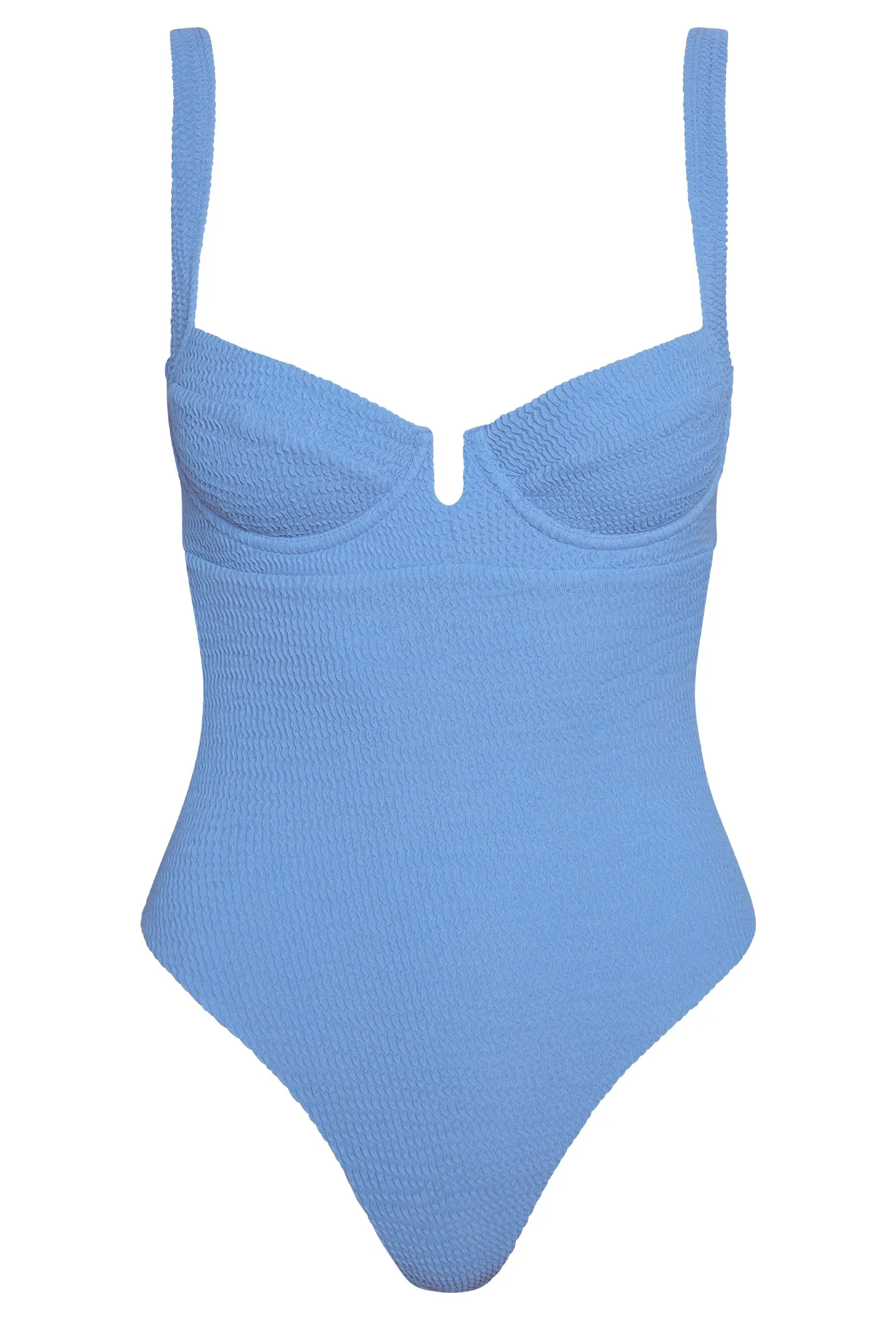 Clovelly One Piece - Azure Crinkle Monday Swimwear
