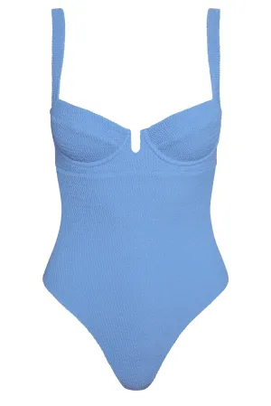 Clovelly One Piece - Azure Crinkle Monday Swimwear