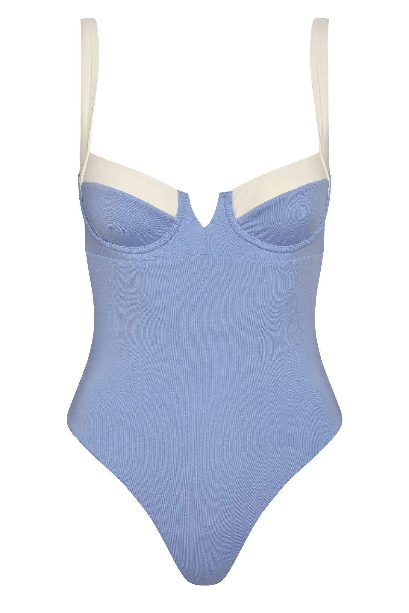 Clovelly One Piece - Azure/Ivory Monday Swimwear