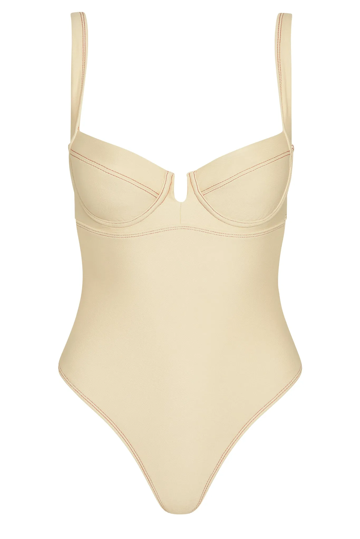 Clovelly One Piece - Champagne Denim Monday Swimwear