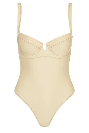 Clovelly One Piece - Champagne Denim Monday Swimwear