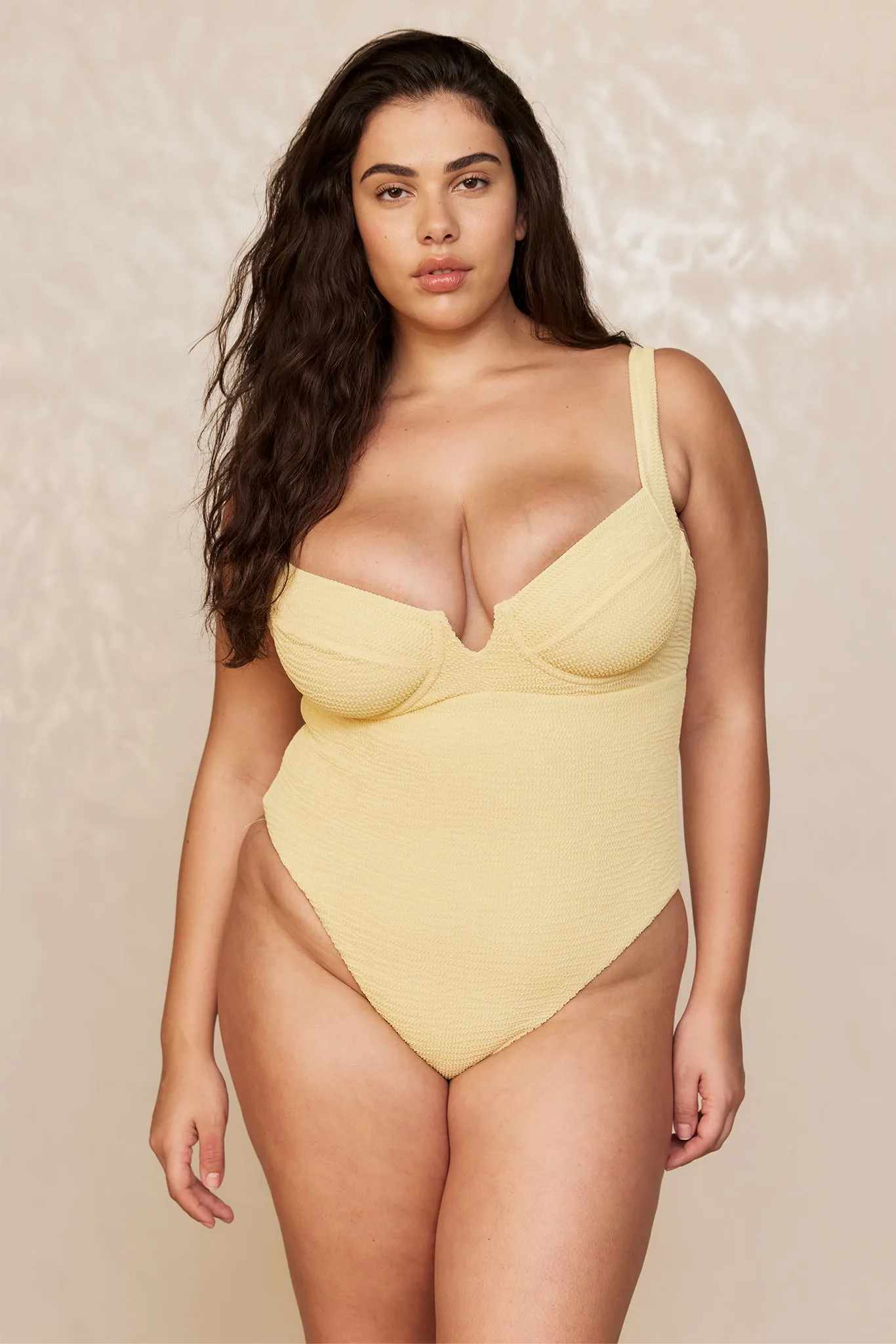 Clovelly One Piece - Honey Crinkle Monday Swimwear