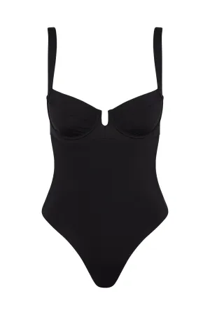 Clovelly One Piece Long Body - Black Monday Swimwear