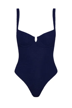 Clovelly One Piece - Midnight Crinkle Monday Swimwear
