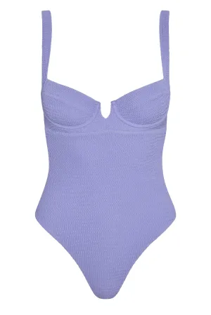Clovelly One Piece - Wisteria Crinkle Monday Swimwear