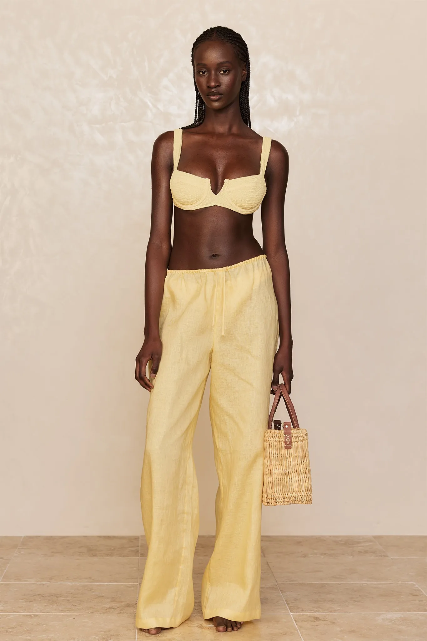 Clovelly Top - Honey Crinkle Monday Swimwear