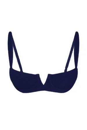 Clovelly Top - Midnight Crinkle Monday Swimwear