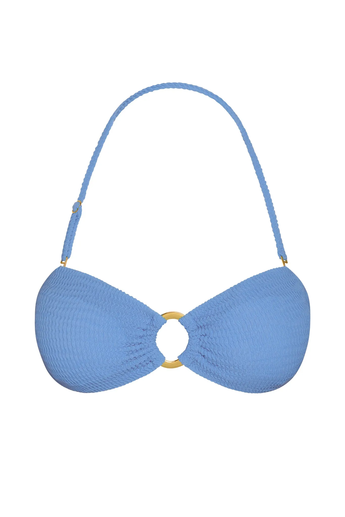 Costa Rica Top - Azure Crinkle Monday Swimwear