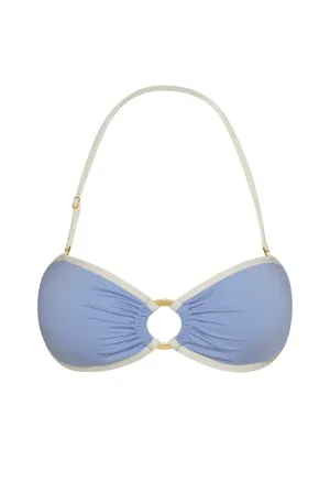 Costa Rica Top - Azure/Ivory Monday Swimwear