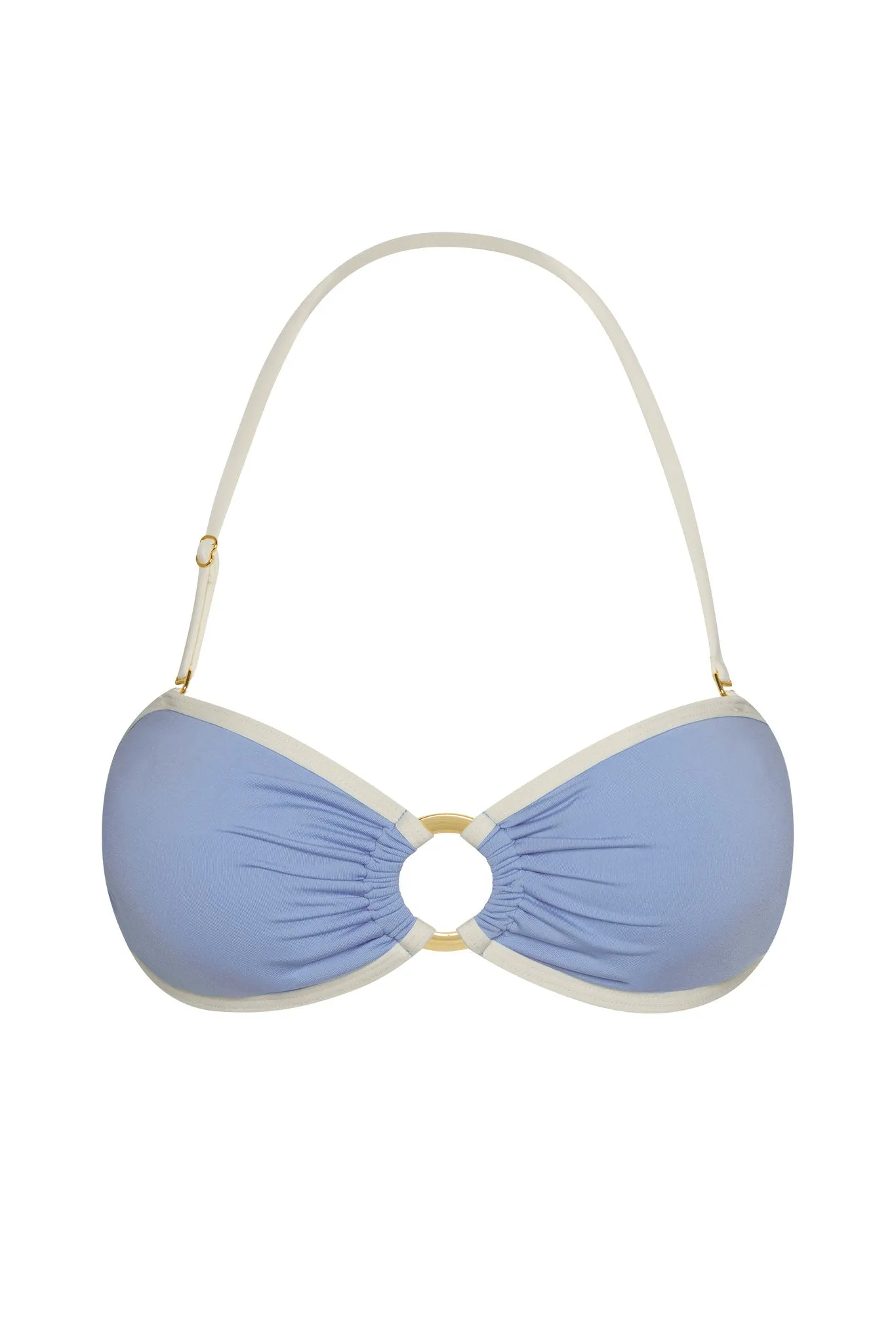 Costa Rica Top - Azure/Ivory Monday Swimwear