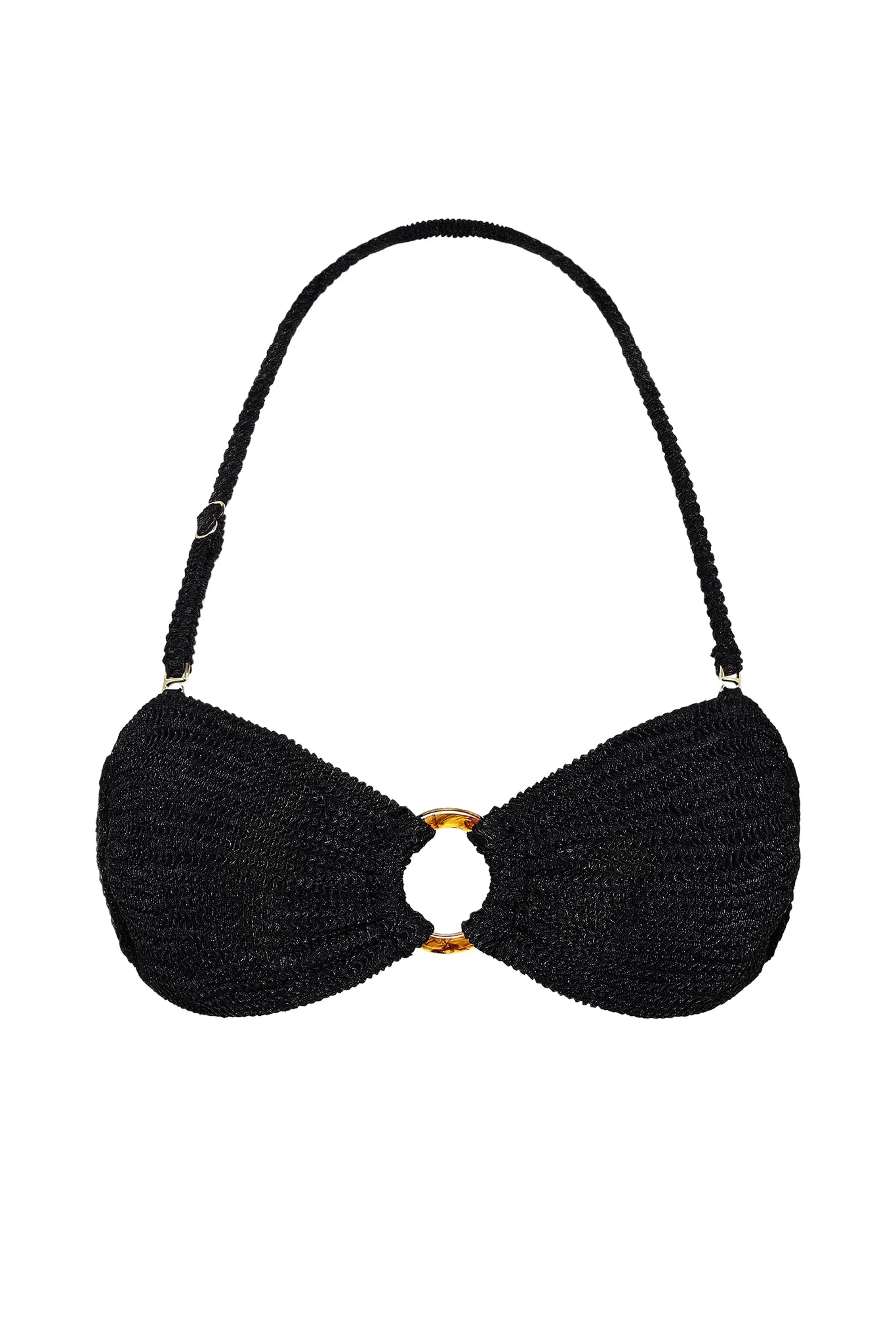 Costa Rica Top - Black Crinkle Monday Swimwear