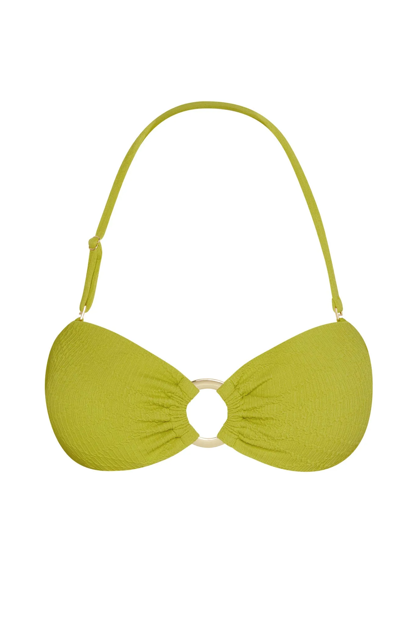 Costa Rica Top - Chartreuse Summer Plaid Monday Swimwear