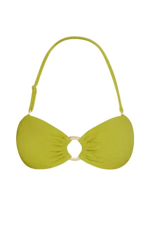 Costa Rica Top - Chartreuse Summer Plaid Monday Swimwear