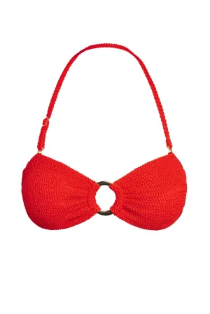 Costa Rica Top - Chili Pepper Crinkle Monday Swimwear