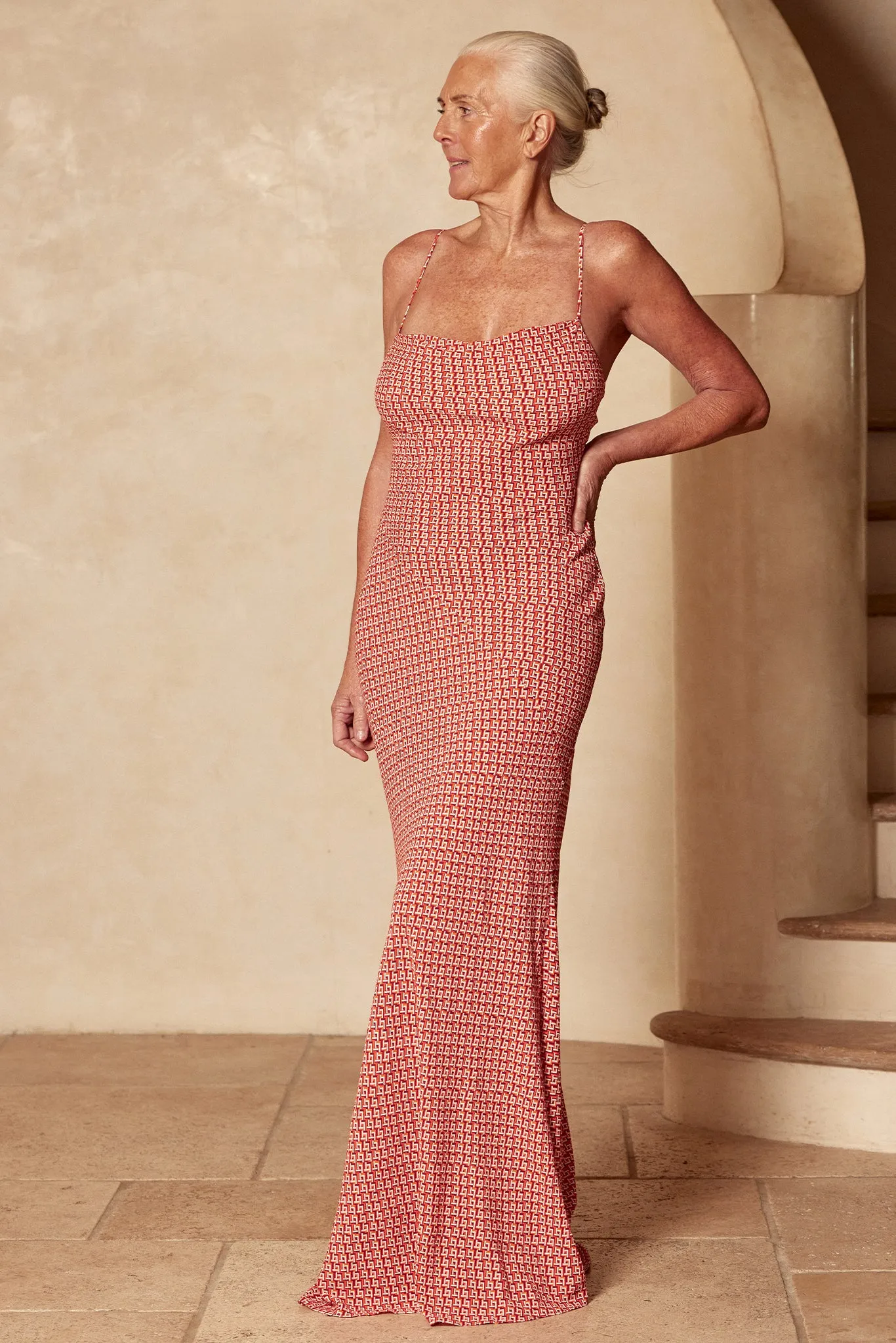 Cote D'azur Dress - Lattice Geo Monday Swimwear