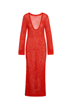 Cozumel Dress - Chili Pepper Petit Crochet Monday Swimwear