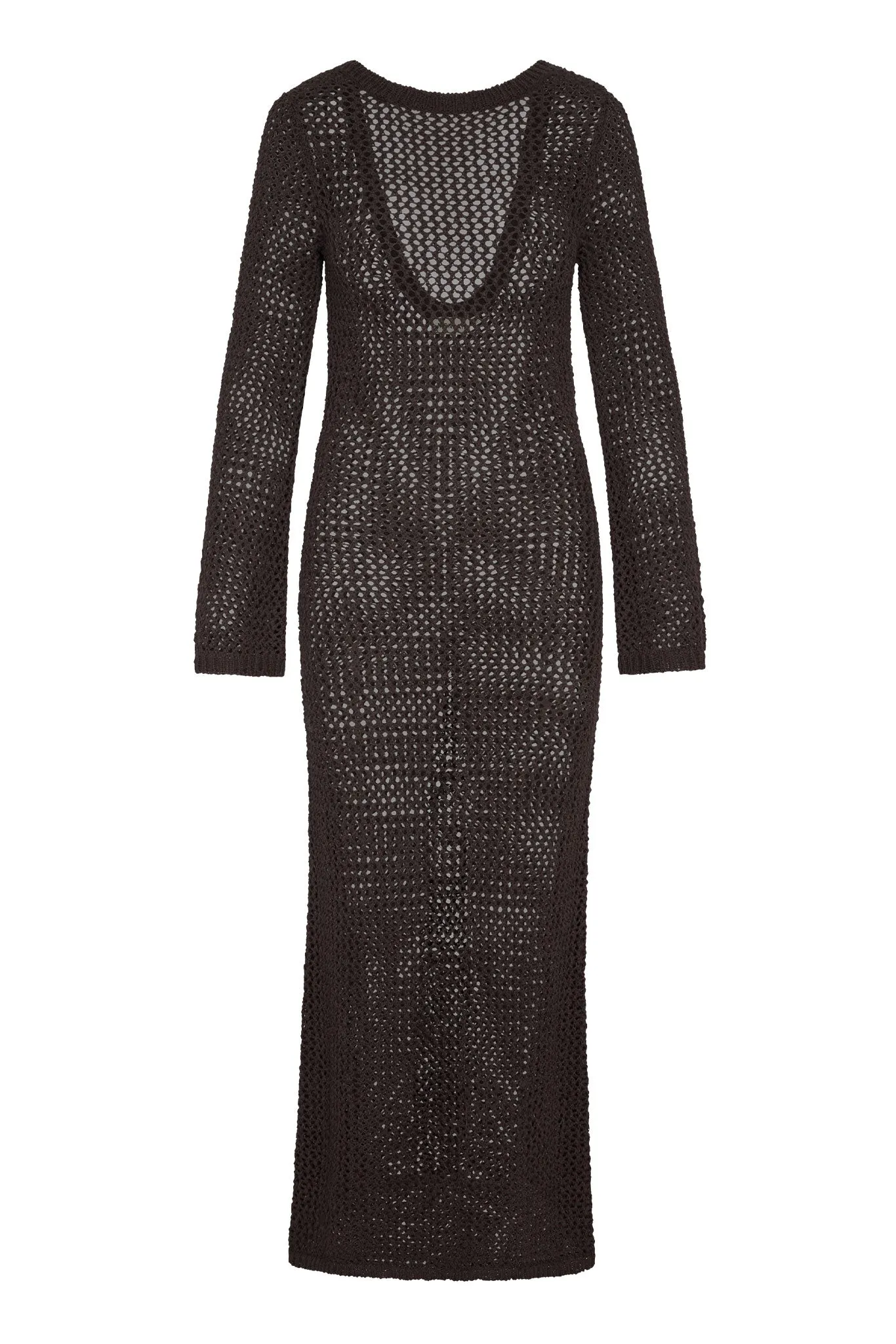 Cozumel Dress - Espresso Petit Crochet Monday Swimwear