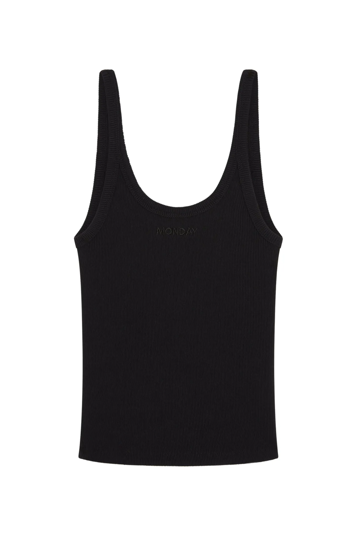 Devin Tank - Black Rib Monday Swimwear