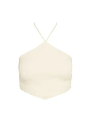 Doheny Top - Ivory Knit Rib Monday Swimwear