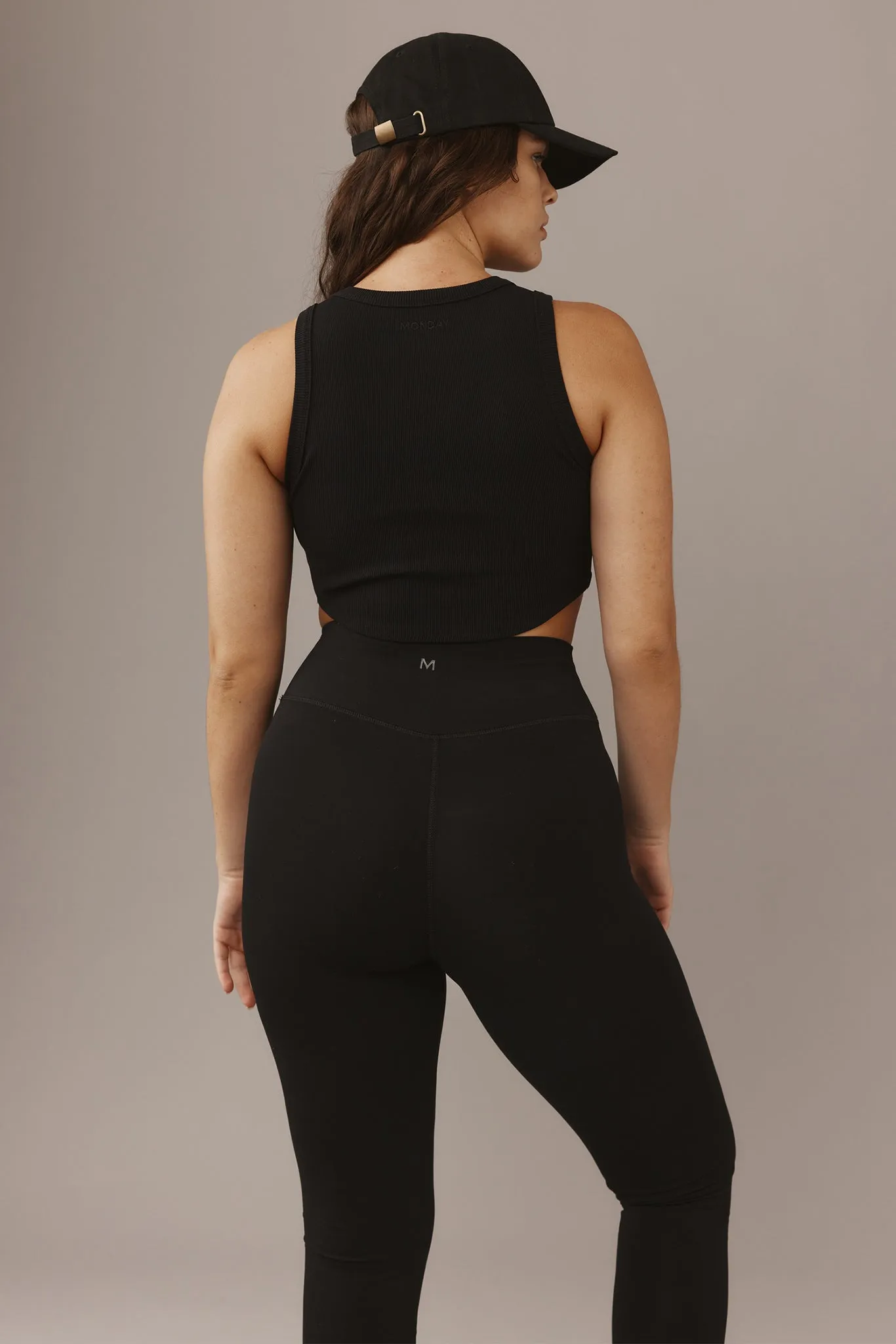 Everglades Tank - Black Thick Rib Monday Swimwear