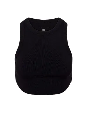 Everglades Tank - Black Thick Rib Monday Swimwear
