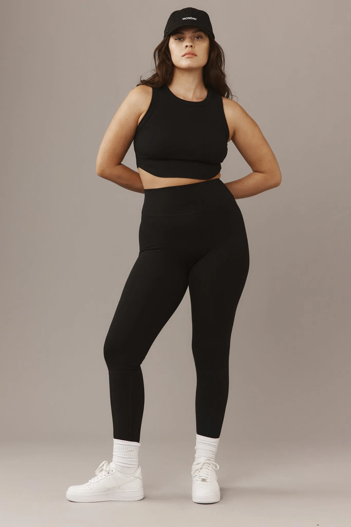 Everglades Tank - Black Thick Rib Monday Swimwear