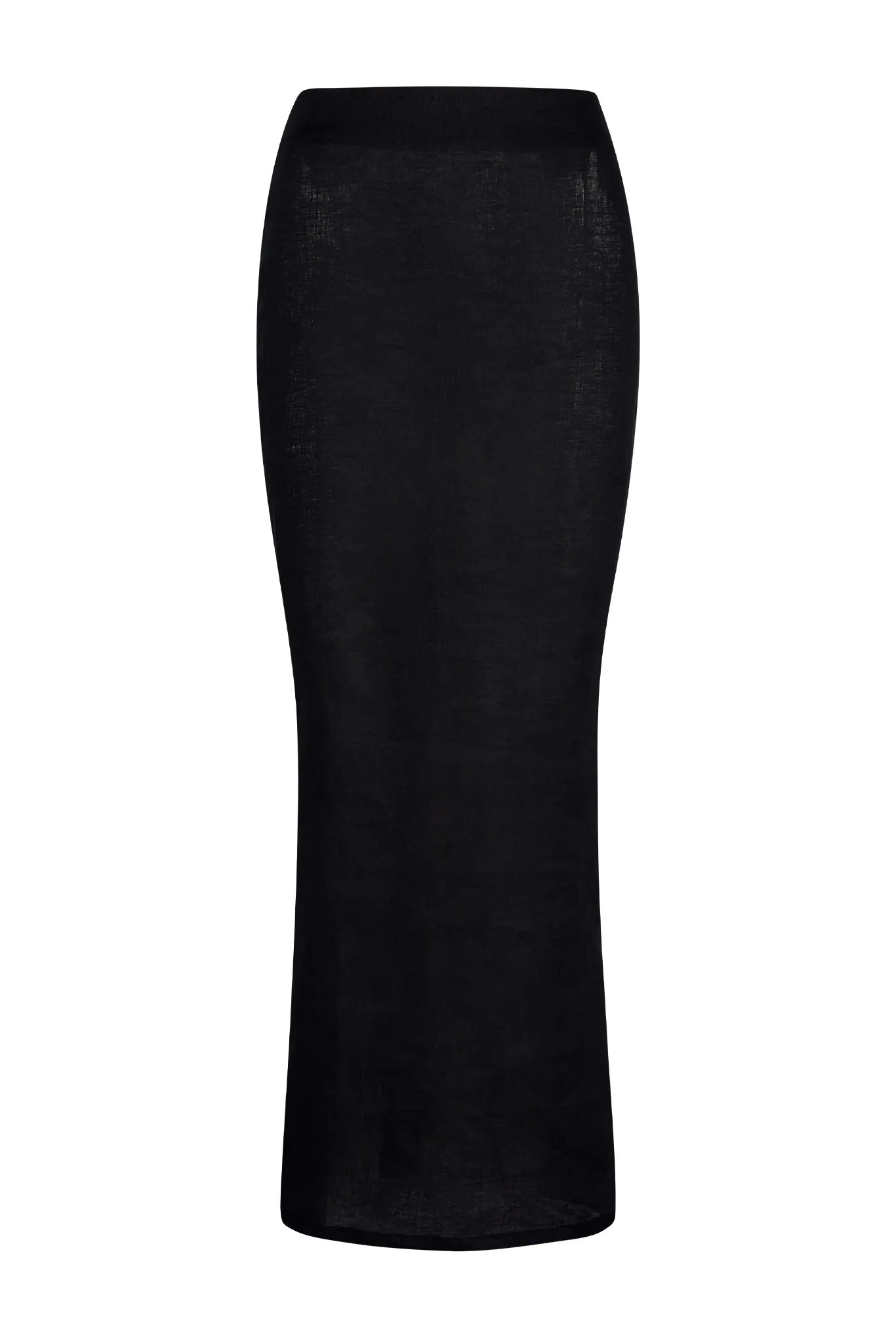 Fontelina Linen Skirt - Black Linen Monday Swimwear