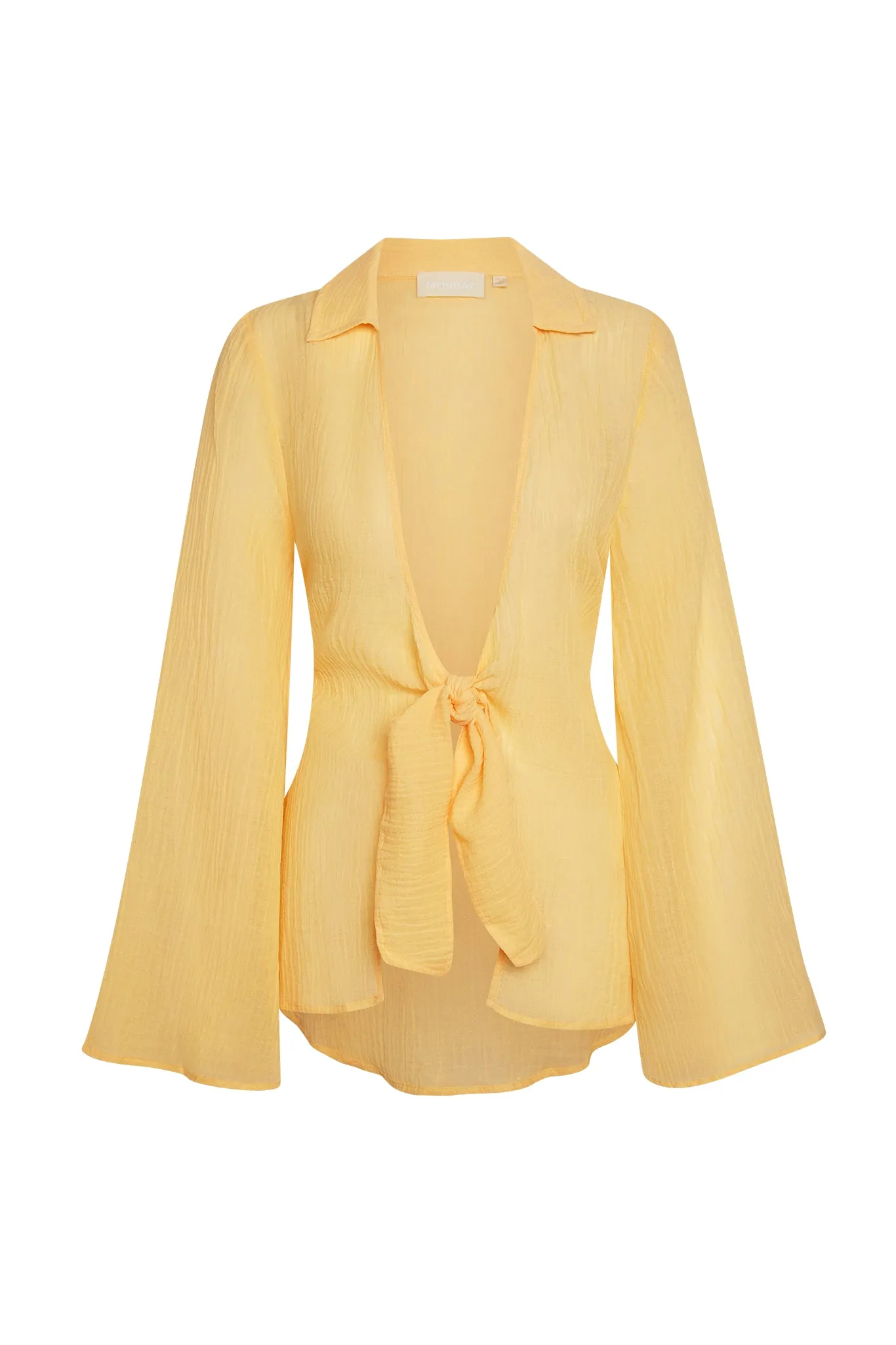 Grenada Tunic - Honey Crinkle Linen Monday Swimwear