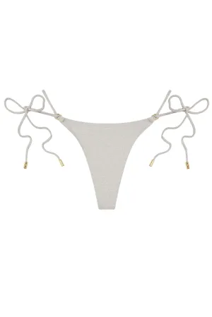 Hanalei Bottom - Soft Silver Shimmer Monday Swimwear