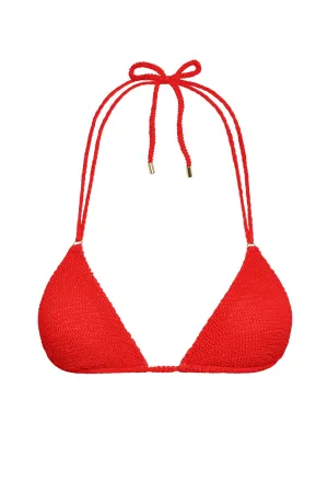 Hanalei Top - Chili Pepper Crinkle Monday Swimwear