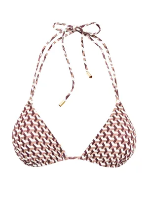 Hanalei Top - Husk Geo Monday Swimwear