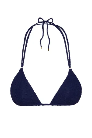Hanalei Top - Midnight Crinkle Monday Swimwear