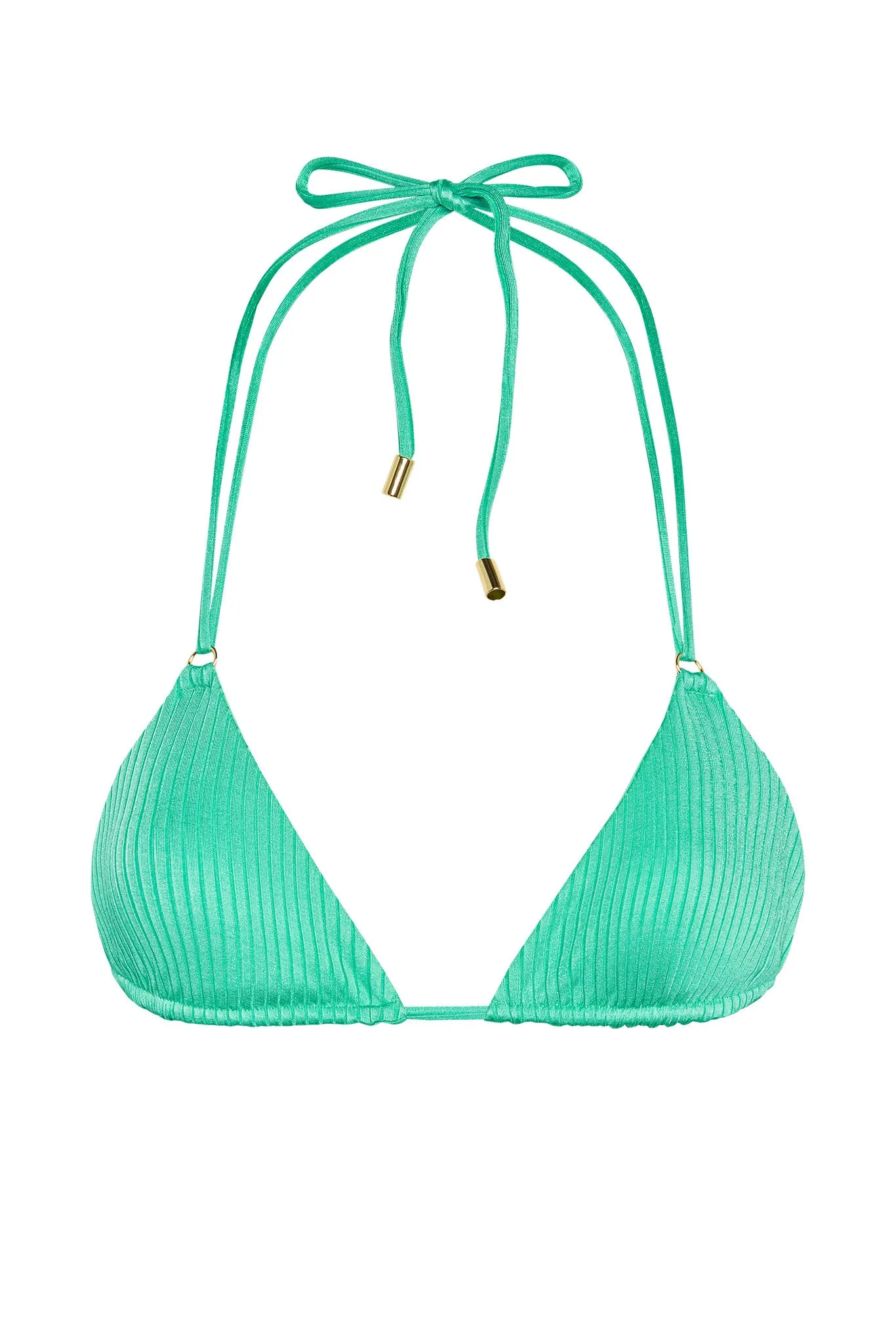Hanalei Top - Turquoise Wide Rib Monday Swimwear