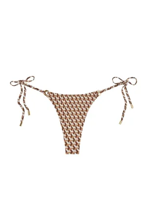 Havana Thong - Husk Geo Monday Swimwear