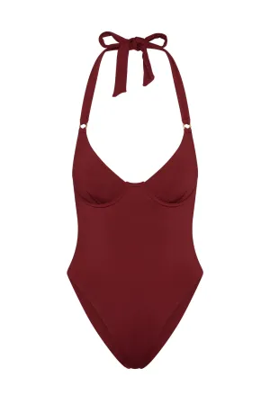 Honolulu One Piece - Burgundy Monday Swimwear